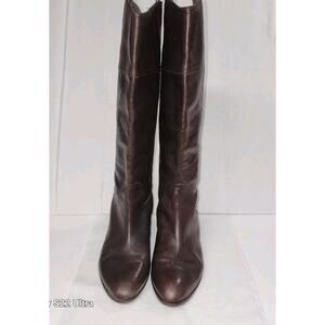 Louise Et Cie Womens Verrah Knee High Boots Size 8 Brown Leather Block Heel